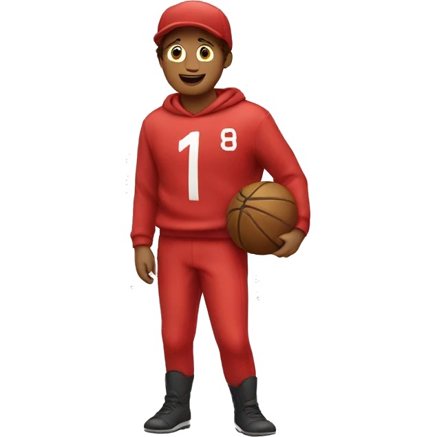 number 1 in red colors emoji
