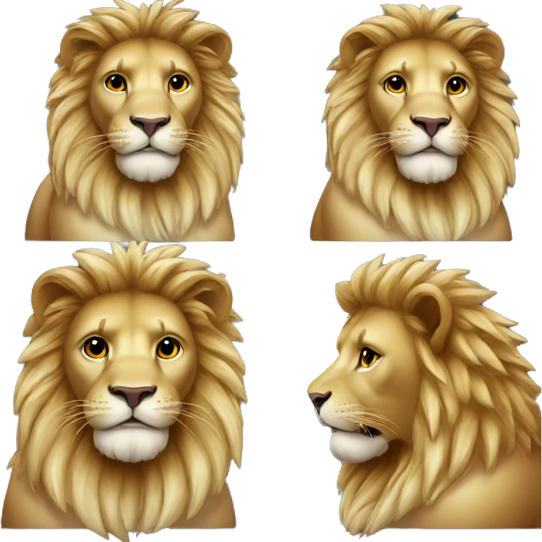 Angels lion with raspberry emoji