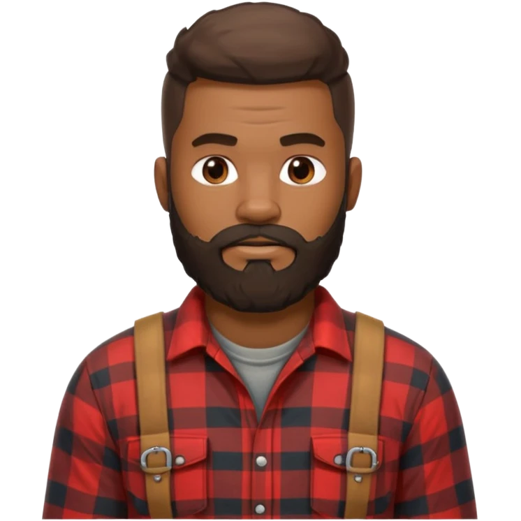 lumberjack black man emoji