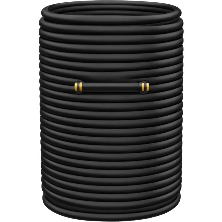 Black optical cable sleeve, top view emoji