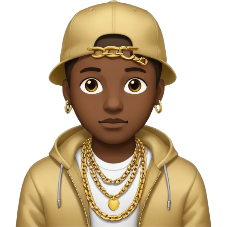 headshot of a male rapper emoji