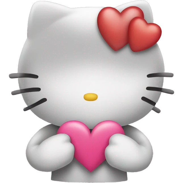 I want Hello kitty whit a heart in the middle and it the heart it says I love you  emoji