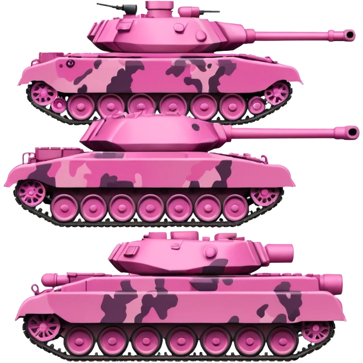 pink army tanks emoji