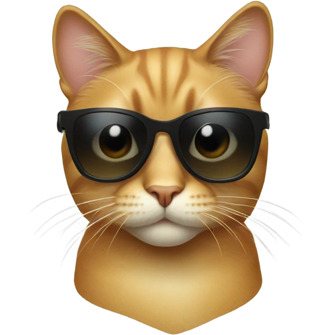 Cat with sunglasses emoji