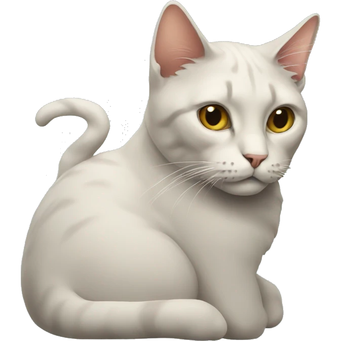 cat with a cigarette emoji