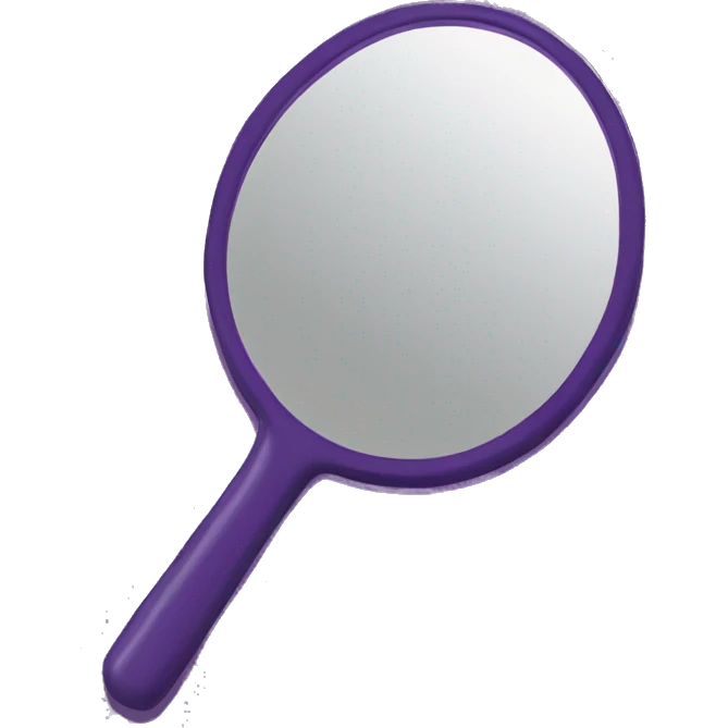 Dark purple handheld mirror  emoji