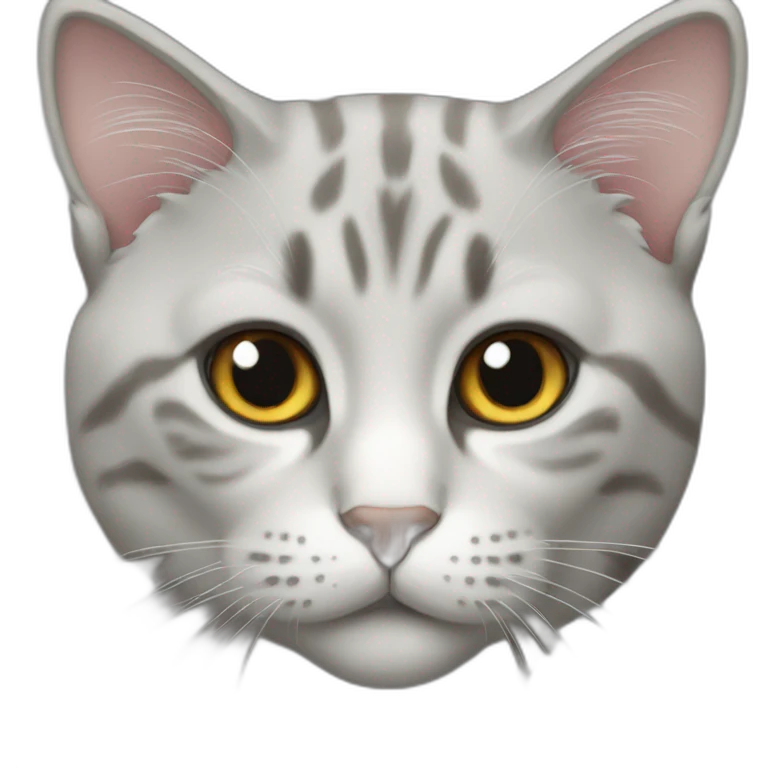 cat gray emoji