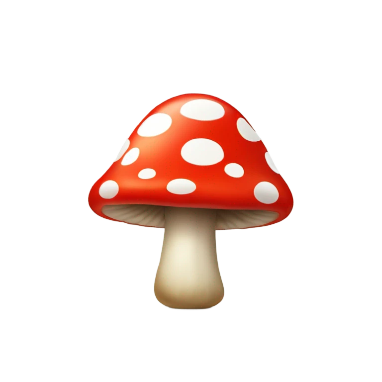 A cute mushroom character emoji