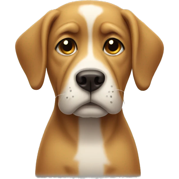 Sad dog emoji