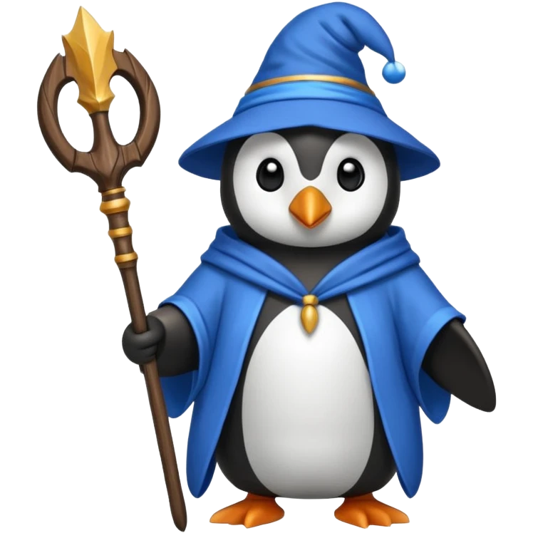 Penguin Wizard emoji