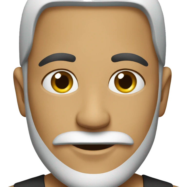 Muslim without mustache with a beard  emoji