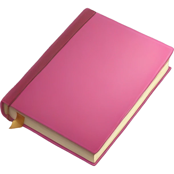 Pink book emoji
