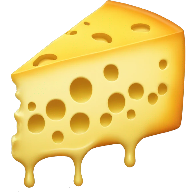 Drippy cheese emoji