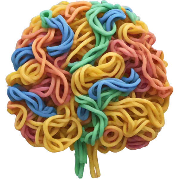 noodle brain emoji