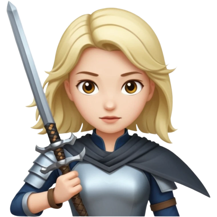 girl with sword emoji