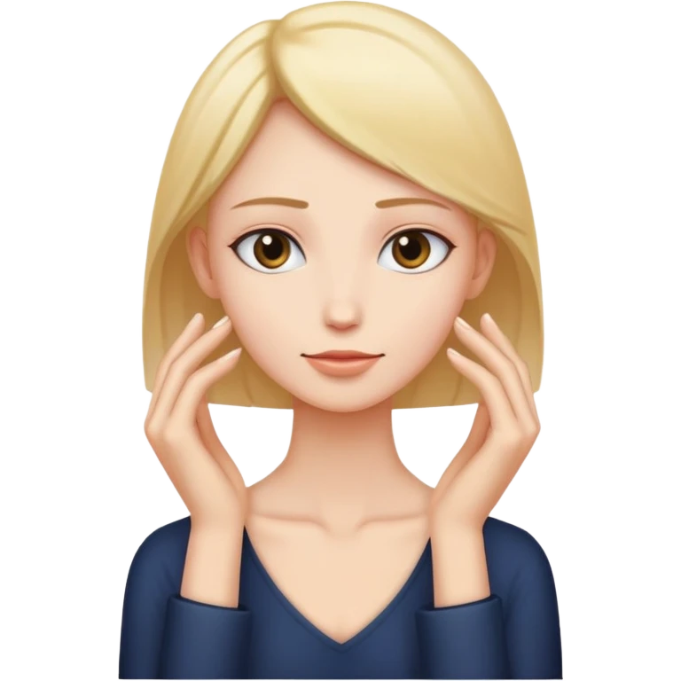 hands around neck emoji