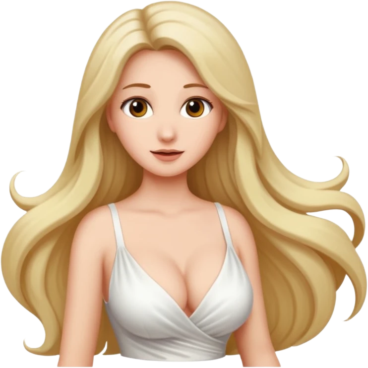 Draw a beautiful naked women with big naked boobs emoji