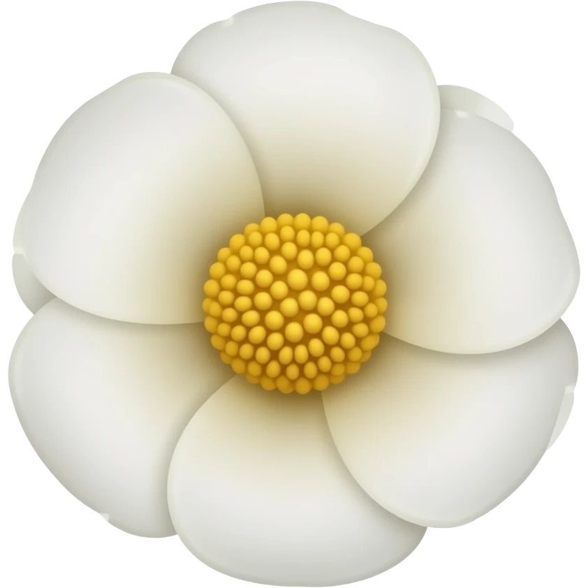 White asthetic flower emoji