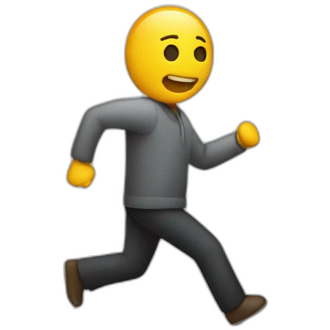 One person ran out of the safety exit emoji