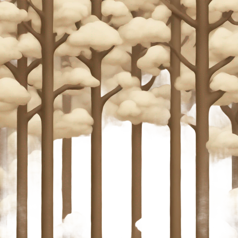 Beige forest emoji