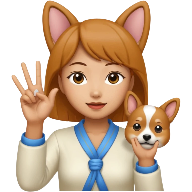 Megumi divine dogs hands sign emoji