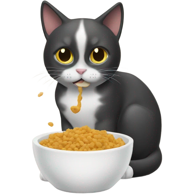 Cat eat emoji