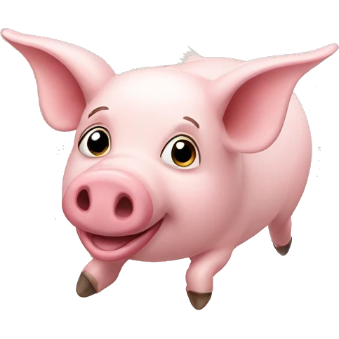 Flying pig emoji