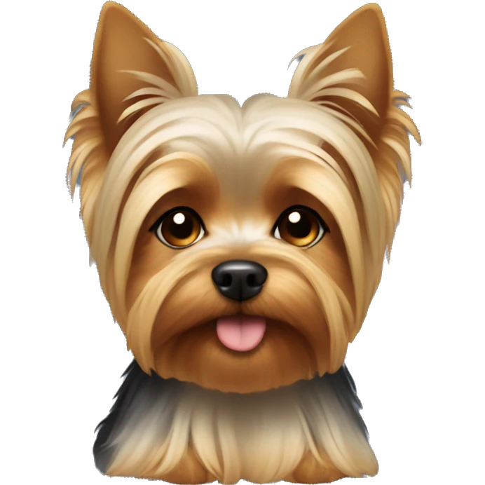 Yorkie dog sleeping eyes closed emoji