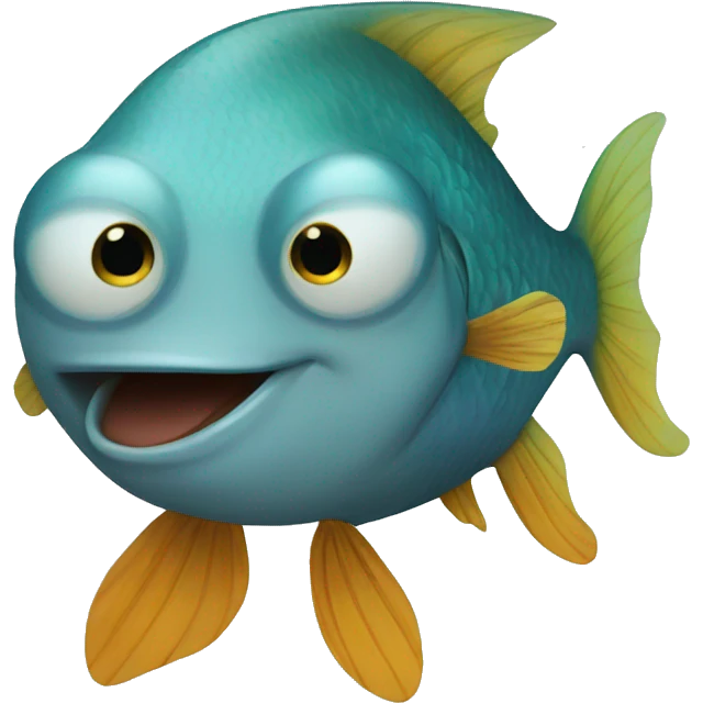Huggly fish emoji