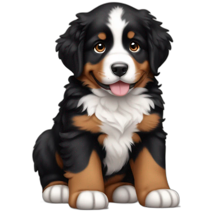 Bernese Mountain Dog Puppy Playing emoji
