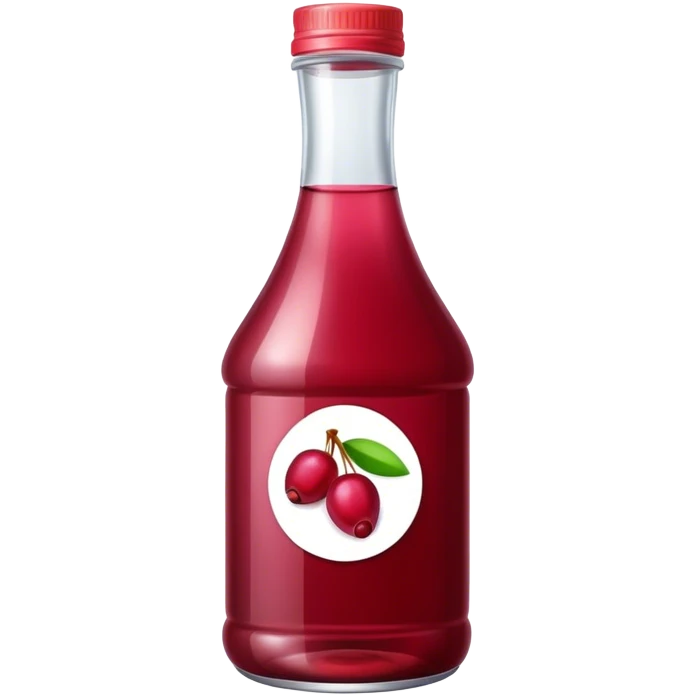 Bottle cranberry juice emoji