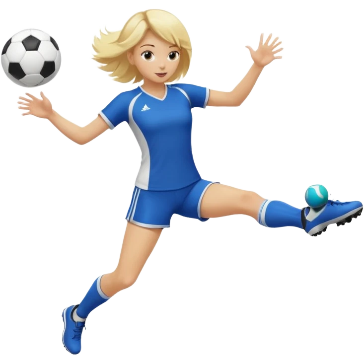 공차고있는 여자 아이 emoji