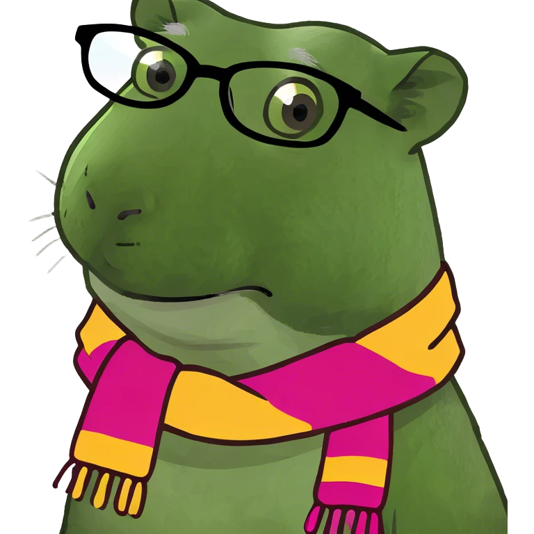 Capybara with glasses  emoji