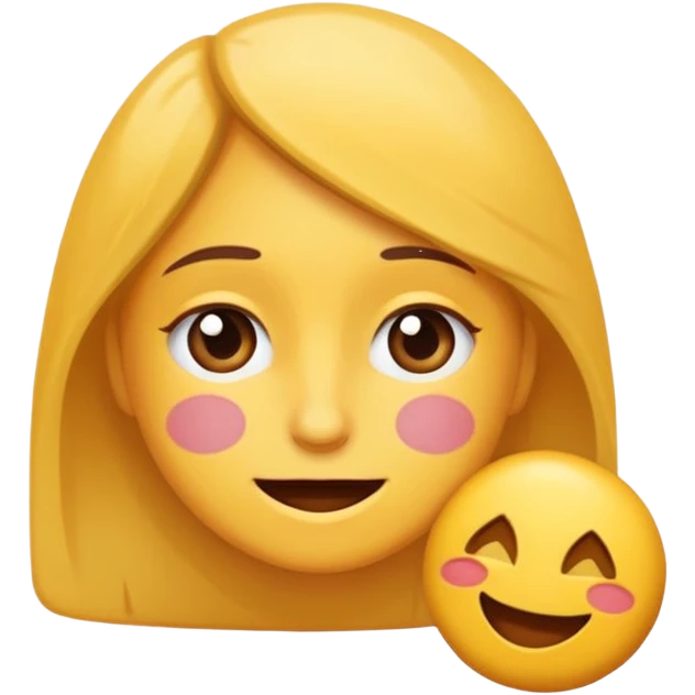 Quiero una persona sosteniendo una carita feliz y que la cara este triste emoji
