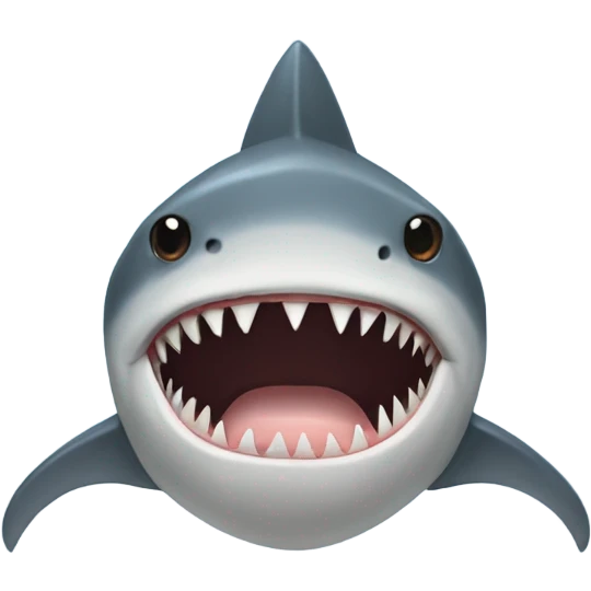 Shark face human body and dog legs emoji