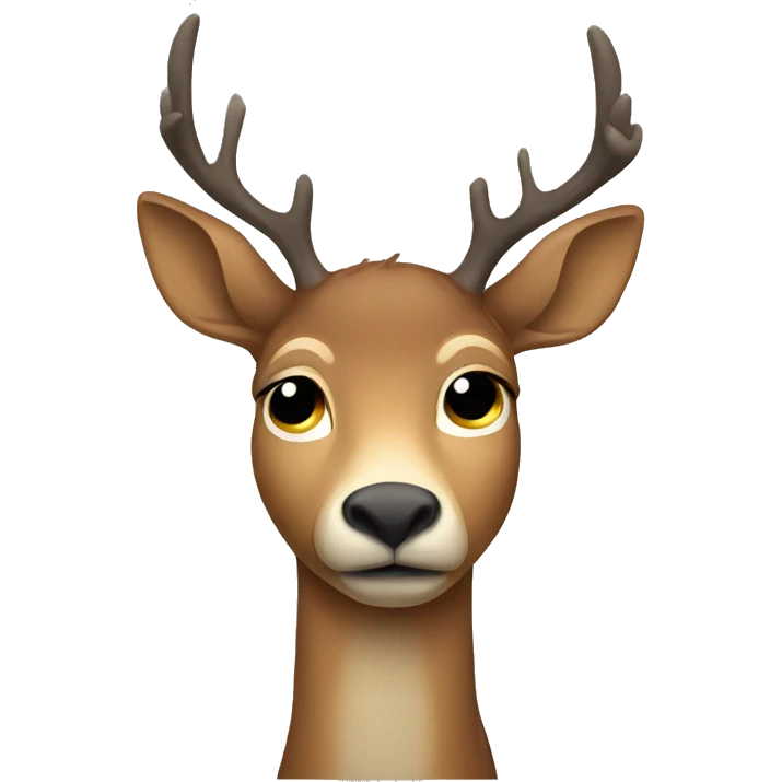 depressed deer emoji