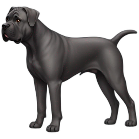 Dog Cane Corso full body emoji