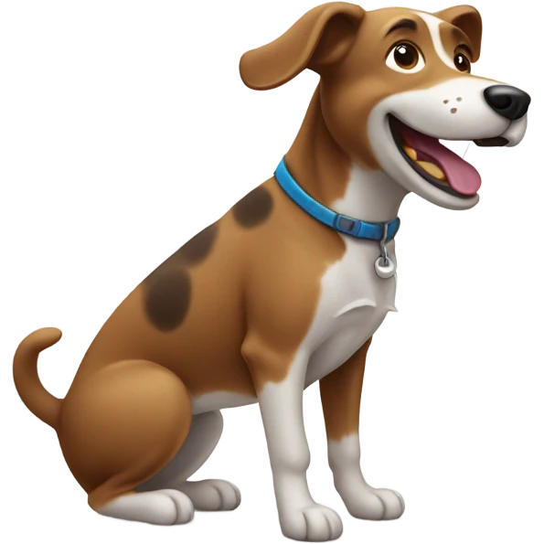 Outside dog emoji