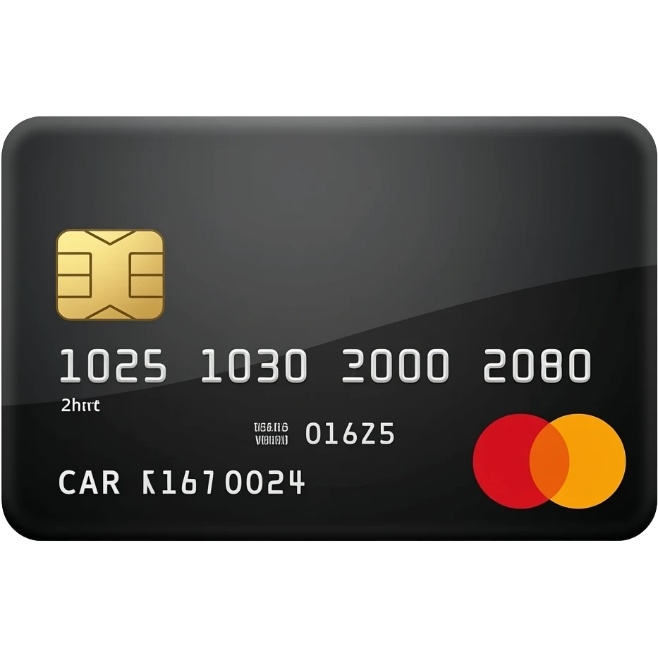 Black credit card emoji