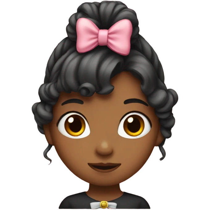 girl with a bow emoji