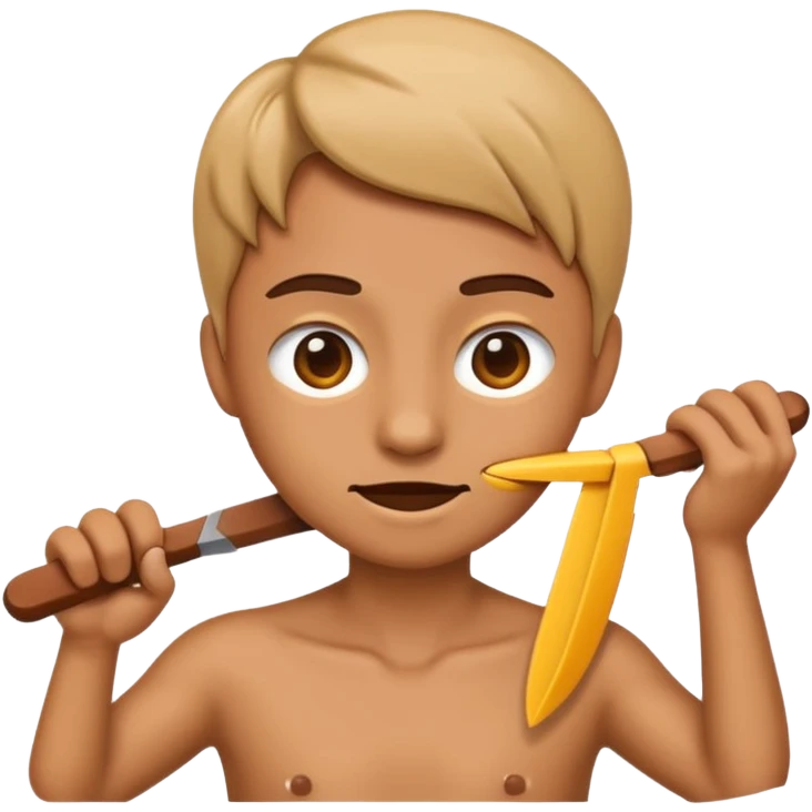 An emoji with their hand, making a cutting motion towards their neck emoji