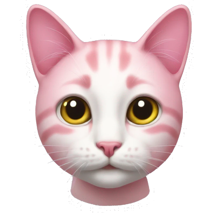 Cat with pink biel emoji