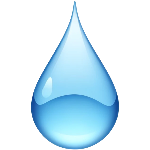 blue drop of water emoji