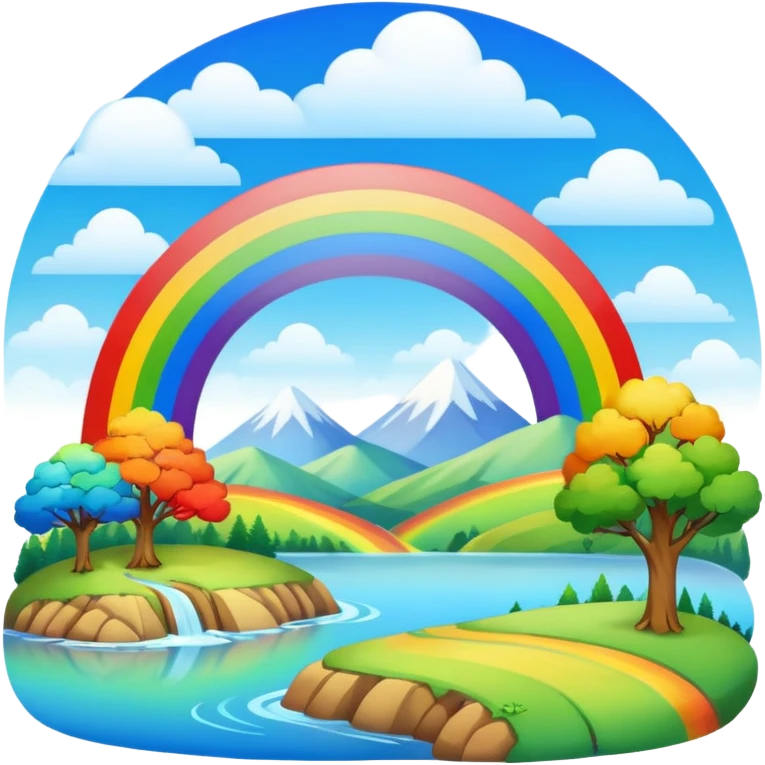 Rainbow nature emoji