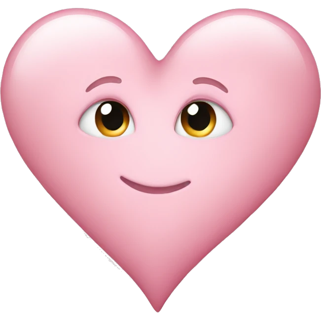 Light pink heart  emoji