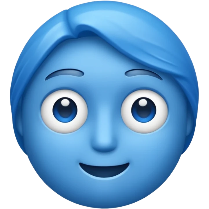 Blue 1 emoji
