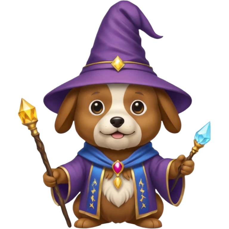 Dog wizard emoji