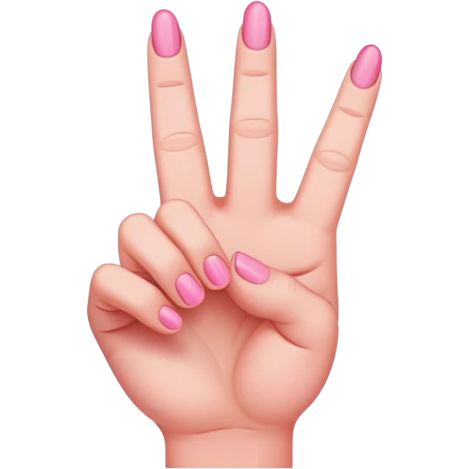 Pink middle finger  emoji