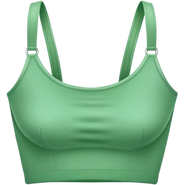 super realistic isolated green cashmere crop top emoji