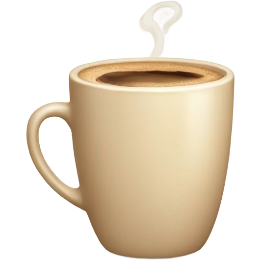 Aesthetic beige cup of coffee emoji